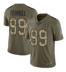 Raiders 99 Clelin Ferrell Olive Camo Youth Stitched Football Limited 2017 Salute to Service Jersey Raiders 99 Clelin Ferrell Olive Camo Youth Stitched Football Limited 2017 Salute to Service Jersey