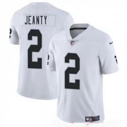 Youth Las Vegas Raiders 2 Ashton Jeanty White 2025 Draft Vapor Untouchable Limited Stitched Football Jersey