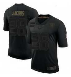 Youth Las Vegas Raiders 28 Josh Jacobs Black Limited 2020 Salute To Service Jersey Youth Las Vegas Raiders 28 Josh Jacobs Black Limited 2020 Salute To Service Jersey