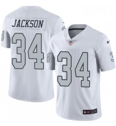 Youth Nike Oakland Raiders 34 Bo Jackson Elite White Rush Vapor Untouchable NFL Jersey Youth Nike Oakland Raiders 34 Bo Jackson Elite White Rush Vapor Untouchable NFL Jersey