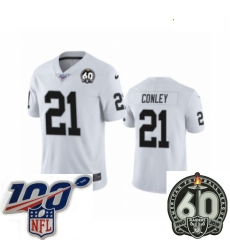 Youth Oakland Raiders #21 Gareon Conley White 60th Anniversary Vapor Untouchable Limited Player 100th Season Football Jersey Youth Oakland Raiders #21 Gareon Conley White 60th Anniversary Vapor Untouchable Limited Player 100th Season Football Jersey