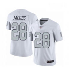Youth Oakland Raiders 28 Josh Jacobs Limited White Rush Vapor Untouchable Football Jersey Youth Oakland Raiders 28 Josh Jacobs Limited White Rush Vapor Untouchable Football Jersey