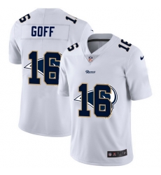 Los Angeles Rams 16 Jared Goff White Men Nike Team Logo Dual Overlap Limited NFL Jersey Los Angeles Rams 16 Jared Goff White Men Nike Team Logo Dual Overlap Limited NFL Jersey