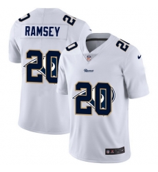 Los Angeles Rams 20 Jalen Ramsey White Men Nike Team Logo Dual Overlap Limited NFL Jersey Los Angeles Rams 20 Jalen Ramsey White Men Nike Team Logo Dual Overlap Limited NFL Jersey
