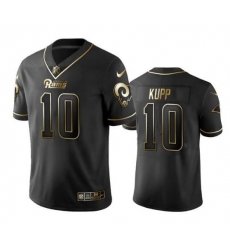 Men Los Angeles Rams 10 Cooper Kupp Black Golden Edition Limited Stitched Jersey Men Los Angeles Rams 10 Cooper Kupp Black Golden Edition Limited Stitched Jersey