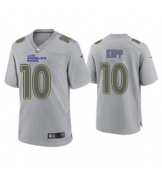 Men Los Angeles Rams 10 Cooper Kupp Grey Atmosphere Fashion Stitched Game Jersey Men Los Angeles Rams 10 Cooper Kupp Grey Atmosphere Fashion Stitched Game Jersey