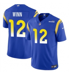 Men Los Angeles Rams 12 Dresser Winn Blue 2023 F U S E Vapor Untouchable Stitched Football Jersey Men Los Angeles Rams 12 Dresser Winn Blue 2023 F U S E Vapor Untouchable Stitched Football Jersey
