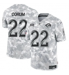 Men Los Angeles Rams 22 Blake Corum 2024 F U S E Arctic Camo Salute To Service Limited Stitched Football Jersey Men Los Angeles Rams 22 Blake Corum 2024 F U S E Arctic Camo Salute To Service Limited Stitched Football Jersey