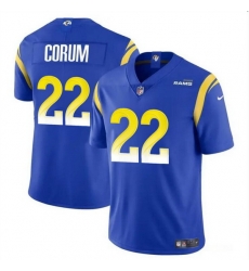 Men Los Angeles Rams 22 Blake Corum Blue 2024 Draft Vapor Untouchable Stitched Football Jersey Men Los Angeles Rams 22 Blake Corum Blue 2024 Draft Vapor Untouchable Stitched Football Jersey