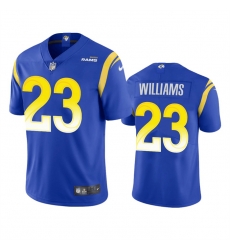 Men Los Angeles Rams 23 Kyren Williams Royal Vapor Limited Stitched Football Jersey Men Los Angeles Rams 23 Kyren Williams Royal Vapor Limited Stitched Football Jersey