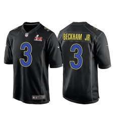 Men Los Angeles Rams 3 Odell Beckham Jr 2022 Black Super Bowl LVI Game Stitched Jersey Men Los Angeles Rams 3 Odell Beckham Jr 2022 Black Super Bowl LVI Game Stitched Jersey