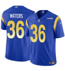 Men Los Angeles Rams 36 Jordan Waters Blue 2024 F U S E Vapor Untouchable Stitched Football Jersey Men Los Angeles Rams 36 Jordan Waters Blue 2024 F U S E Vapor Untouchable Stitched Football Jersey