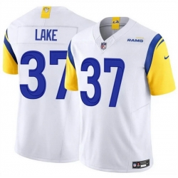 Men Los Angeles Rams 37 Quentin Lake White 2025 F U S E  Vapor Untouchable Stitched Football Jersey
