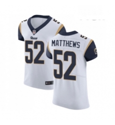 Men Los Angeles Rams 52 Clay Matthews White Vapor Untouchable Elite Player Football Jersey Men Los Angeles Rams 52 Clay Matthews White Vapor Untouchable Elite Player Football Jersey