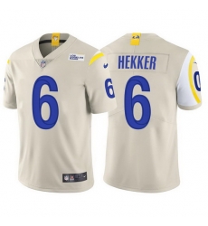 Men Los Angeles Rams 6 Johnny Hekker Vapor Limited Bone Jersey Men Los Angeles Rams 6 Johnny Hekker Vapor Limited Bone Jersey
