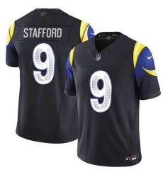 Men Los Angeles Rams 9 Matthew Stafford Black 2025 F U S E Rivalries Vapor Limited Stitched Football Jersey Men Los Angeles Rams 9 Matthew Stafford Black 2025 F U S E Rivalries Vapor Limited Stitched Football Jersey