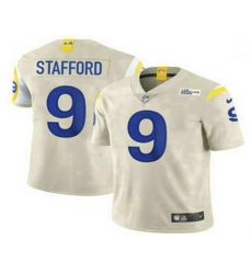 Men Los Angeles Rams 9 Matthew Stafford Cream 2021 NEW Vapor Untouchable Stitched NFL Nike Limited Jersey Men Los Angeles Rams 9 Matthew Stafford Cream 2021 NEW Vapor Untouchable Stitched NFL Nike Limited Jersey