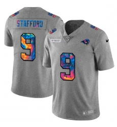 Men Los Angeles Rams 9 Matthew Stafford Men Nike Multi Color 2020 NFL Crucial Catch NFL Jersey Greyheather Men Los Angeles Rams 9 Matthew Stafford Men Nike Multi Color 2020 NFL Crucial Catch NFL Jersey Greyheather