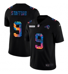 Men Los Angeles Rams 9 Matthew Stafford Men Nike Multi Color Black 2020 NFL Crucial Catch Vapor Untouchable Limited Jersey Men Los Angeles Rams 9 Matthew Stafford Men Nike Multi Color Black 2020 NFL Crucial Catch Vapor Untouchable Limited Jersey