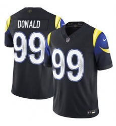 Men Los Angeles Rams 99 Aaron Donald Black 2025 F U S E Rivalries Vapor Limited Stitched Football Jersey Men Los Angeles Rams 99 Aaron Donald Black 2025 F U S E Rivalries Vapor Limited Stitched Football Jersey
