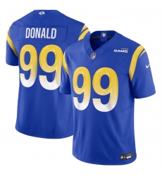 Men Los Angeles Rams 99 Aaron Donald Royal 2023 F U S E Vapor Untouchable Limited Stitched Football Jersey Men Los Angeles Rams 99 Aaron Donald Royal 2023 F U S E Vapor Untouchable Limited Stitched Football Jersey