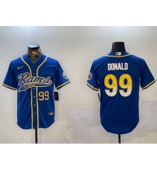 Men Los Angeles Rams 99 Royal Cool Base Stitched Baseball Jersey 1 Men Los Angeles Rams 99 Royal Cool Base Stitched Baseball Jersey 1