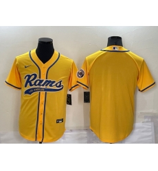 Men Los Angeles Rams Blank Yellow Stitched Jersey Men Los Angeles Rams Blank Yellow Stitched Jersey