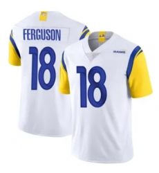 Men Los Angeles Rams Terrance Ferguson #18 White 2024 F U S E Vapor Untouchable Stitched Football Jersey