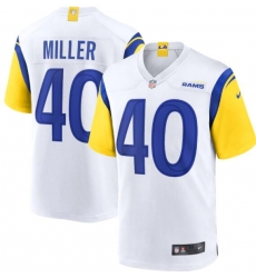 Men Los Angeles Rams Von Miller 40 White Stitched NFL Jersey Men Los Angeles Rams Von Miller 40 White Stitched NFL Jersey
