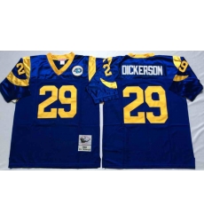 Men Mitchell Ness St Louis Rams 29 Eric Dickerson Blue NFL Throwback Stitched Jersey Men Mitchell Ness St Louis Rams 29 Eric Dickerson Blue NFL Throwback Stitched Jersey