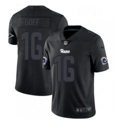 Men Nike Los Angeles Rams 16 Jared Goff Limited Black Rush Impact NFL Jersey Men Nike Los Angeles Rams 16 Jared Goff Limited Black Rush Impact NFL Jersey