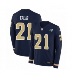 Men Nike Los Angeles Rams 21 Aqib Talib Limited Navy Blue Therma Long Sleeve NFL Jersey Men Nike Los Angeles Rams 21 Aqib Talib Limited Navy Blue Therma Long Sleeve NFL Jersey