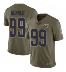 Men Nike Los Angeles Rams 99 Aaron Donald Limited Olive 2017 Salute to Service NFL Jersey Men Nike Los Angeles Rams 99 Aaron Donald Limited Olive 2017 Salute to Service NFL Jersey