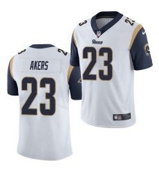 Men Nike Rams 23 Cam Akers White Vapor Limtited Jersey Men Nike Rams 23 Cam Akers White Vapor Limtited Jersey
