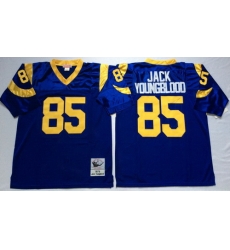 Mitchell And Ness Rams #85 Jack Youngblood Blue Throwback Stitched NFL Jersey Mitchell And Ness Rams #85 Jack Youngblood Blue Throwback Stitched NFL Jersey