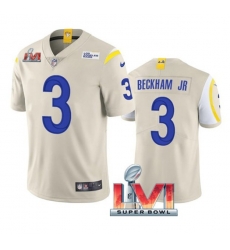 Nike Los Angeles Rams 3 Odell Beckham Jr. Bone 2022 Super Bowl LVI Vapor Limited Jersey Nike Los Angeles Rams 3 Odell Beckham Jr. Bone 2022 Super Bowl LVI Vapor Limited Jersey
