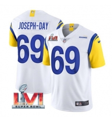 Nike Los Angeles Rams 69 Sebastian Joseph Day White 2022 Super Bowl LVI Vapor Limited Jersey Nike Los Angeles Rams 69 Sebastian Joseph Day White 2022 Super Bowl LVI Vapor Limited Jersey