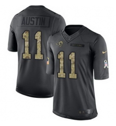 Nike Rams #11 Tavon Austin Black Mens Stitched NFL Limited 2016 Salute to Service Jersey Nike Rams #11 Tavon Austin Black Mens Stitched NFL Limited 2016 Salute to Service Jersey