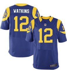 Nike Rams #12 Sammy Watkins Royal Blue Alternate Mens Stitched NFL Elite Jersey Nike Rams #12 Sammy Watkins Royal Blue Alternate Mens Stitched NFL Elite Jersey
