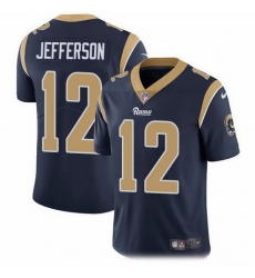 Nike Rams 12 Van Jefferson Navy Blue Team Color Men Stitched NFL Vapor Untouchable Limited Jersey Nike Rams 12 Van Jefferson Navy Blue Team Color Men Stitched NFL Vapor Untouchable Limited Jersey