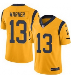 Nike Rams #13 Kurt Warner Gold Mens Stitched NFL Limited Rush Jersey Nike Rams #13 Kurt Warner Gold Mens Stitched NFL Limited Rush Jersey