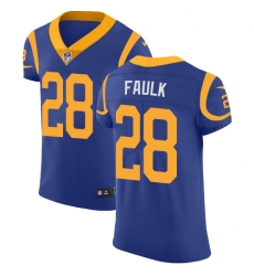 Nike Rams #28 Marshall Faulk Royal Blue Alternate Mens Stitched NFL Vapor Untouchable Elite Jersey Nike Rams #28 Marshall Faulk Royal Blue Alternate Mens Stitched NFL Vapor Untouchable Elite Jersey