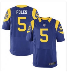Nike Rams #5 Nick Foles Royal Blue Alternate Mens Stitched NFL Elite Jersey Nike Rams #5 Nick Foles Royal Blue Alternate Mens Stitched NFL Elite Jersey