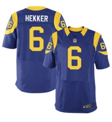 Nike Rams #6 Johnny Hekker Royal Blue Alternate Mens Stitched NFL Elite Jersey Nike Rams #6 Johnny Hekker Royal Blue Alternate Mens Stitched NFL Elite Jersey