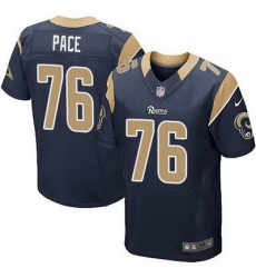 Nike Rams #76 Orlando Pace Navy Blue Team Color Mens Stitched NFL Elite Jersey Nike Rams #76 Orlando Pace Navy Blue Team Color Mens Stitched NFL Elite Jersey