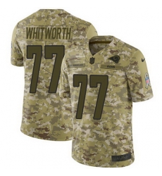 Nike Rams #77 Andrew Whitworth Camo Mens Stitched NFL Limited 2018 Salute To Service Jersey Nike Rams #77 Andrew Whitworth Camo Mens Stitched NFL Limited 2018 Salute To Service Jersey