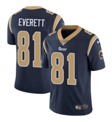 Nike Rams #81 Gerald Everett Navy Blue Team Color Mens Stitched NFL Vapor Untouchable Limited Jersey Nike Rams #81 Gerald Everett Navy Blue Team Color Mens Stitched NFL Vapor Untouchable Limited Jersey