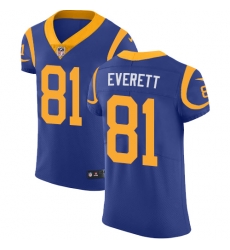 Nike Rams #81 Gerald Everett Royal Blue Alternate Mens Stitched NFL Vapor Untouchable Elite Jersey Nike Rams #81 Gerald Everett Royal Blue Alternate Mens Stitched NFL Vapor Untouchable Elite Jersey