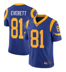 Nike Rams #81 Gerald Everett Royal Blue Alternate Mens Stitched NFL Vapor Untouchable Limited Jersey Nike Rams #81 Gerald Everett Royal Blue Alternate Mens Stitched NFL Vapor Untouchable Limited Jersey
