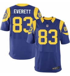 Nike Rams #83 Gerald Everett Royal Blue Alternate Mens Stitched NFL Elite Jersey Nike Rams #83 Gerald Everett Royal Blue Alternate Mens Stitched NFL Elite Jersey